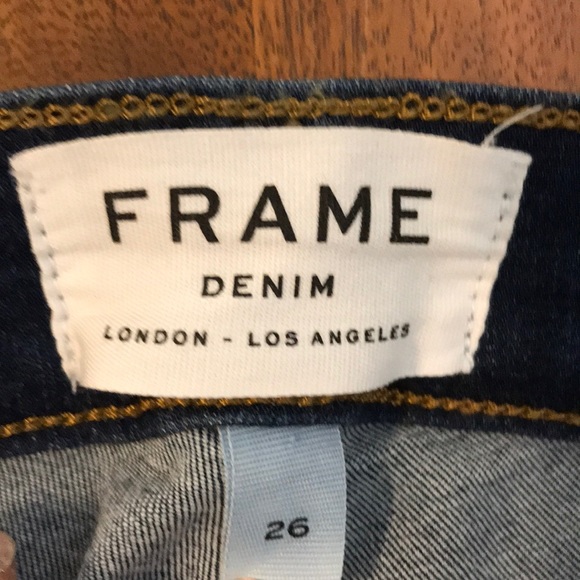 Frame Le High Triangle Selma Raw Hem Jeans - Picture 7 of 11